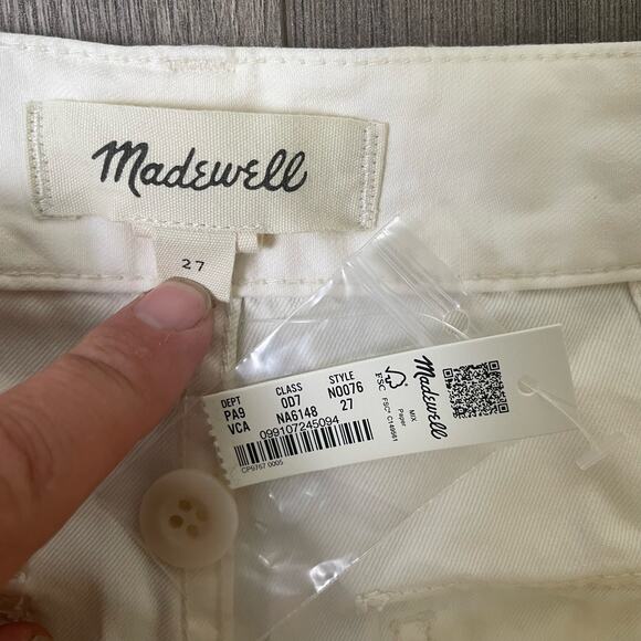 Madewell Griff Superwide Leg Cargo Utility Tie Detail Pants US Women's 27 New - Picture 7 of 9